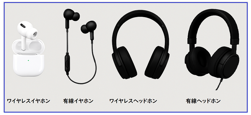 イヤホン・ヘッドホン／ワイヤレス・有線どっち派