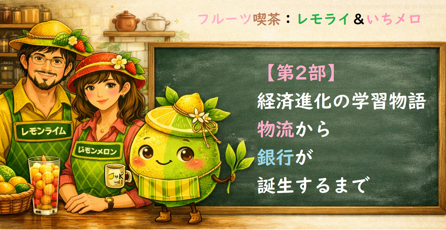【第2部】経済進化の学習物語：物流から銀行が誕生するまで