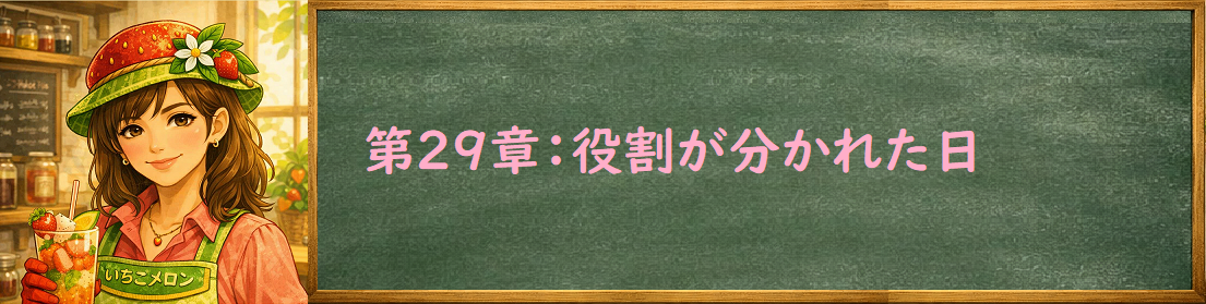 第29章,役割が分かれた日